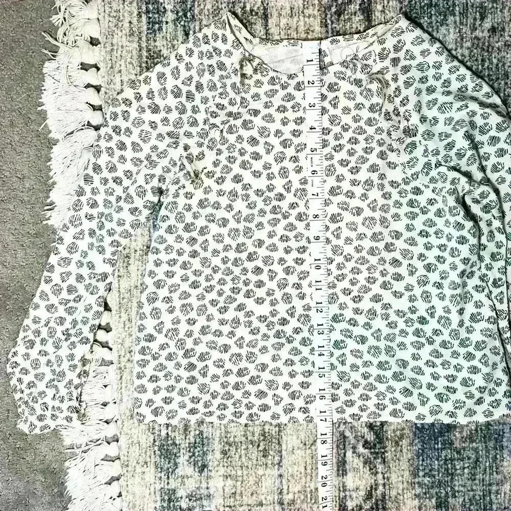 Peek | Girls Cream and Black Ruffle Blouse | Size Small (6/7) - Picture 7 of 10